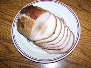 Pork Tenderloin cut on plate