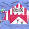 circus tent card