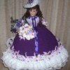 doll with crocheted skirt