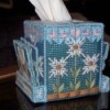 plastic canvas tissue box with coasters