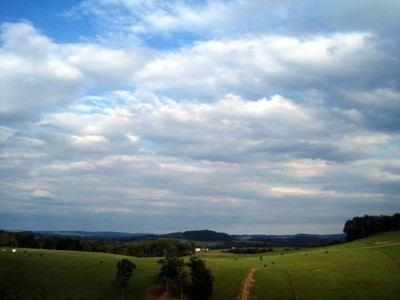 Farmland with big sky.