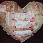 heart shaped throw pillow