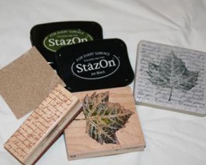 Stamped Tile Coasters - Supplies