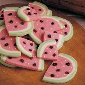 watermelon cookies