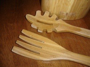 Using Bamboo Utensils for Cooking