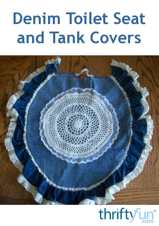 How to Make Denim Toilet Seat and Tank Covers ThriftyFun