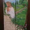 Jesus praying room divider screen.