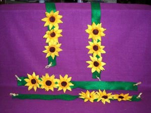 Sunflower tie backs.