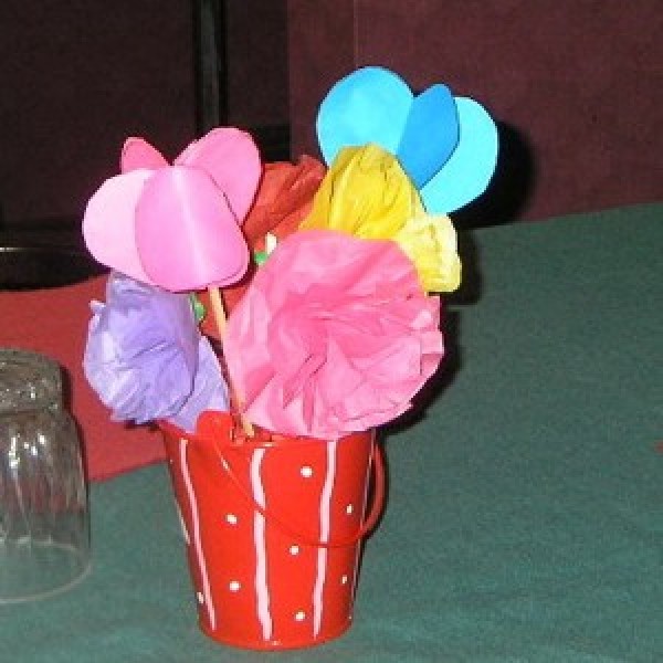 paper flower bouquet