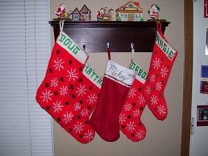 Five stockings.