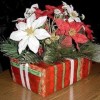 An easy recycled Christmas centerpiece.