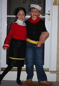 kids dressed as the characters