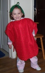 Girl in Strawberry Costume