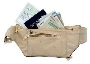 Travel pack with documents.