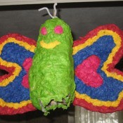 brightly colored piñata