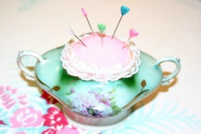 sugar bowl pin cushion