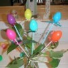Easter egg picks arrangement.