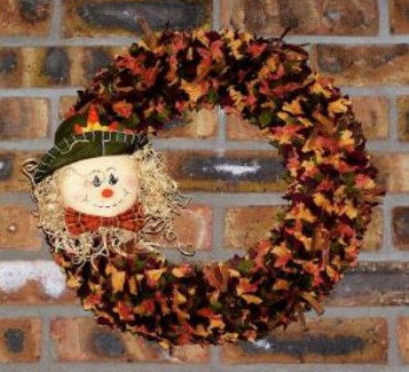 fall fabric wreath