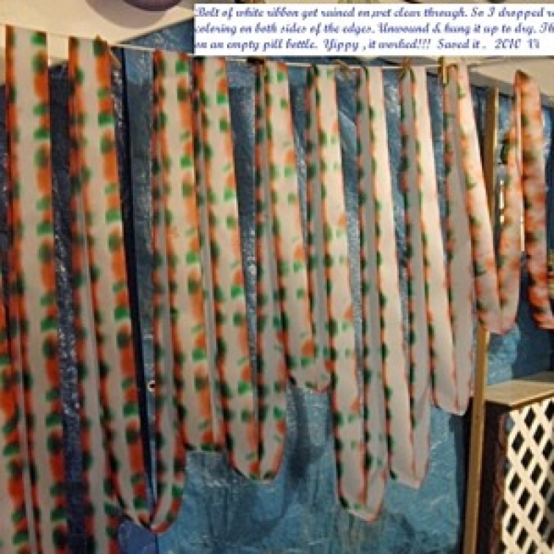 Dye Ribbon With Food Color | ThriftyFun