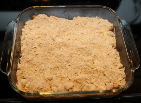 crumb topping on apples