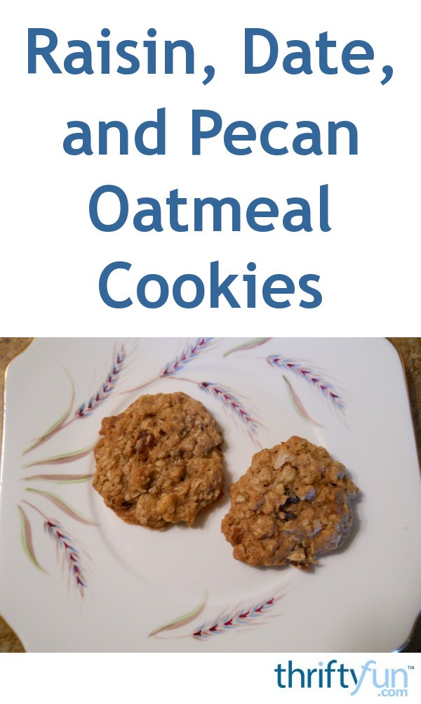 Raisin, Date, and Pecan Oatmeal Cookies | ThriftyFun