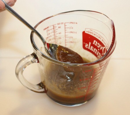 stirring butter mixture