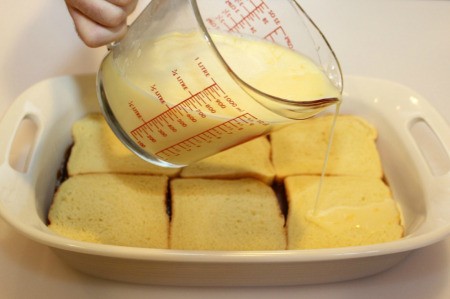 adding egg mixture 1