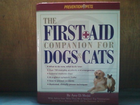 Book titled "The First Aid Companion for Dogs and Cats