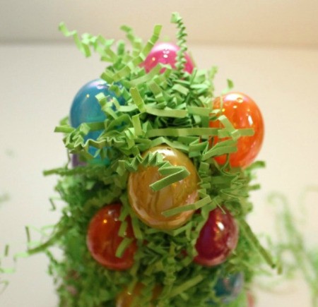 covering top with grass