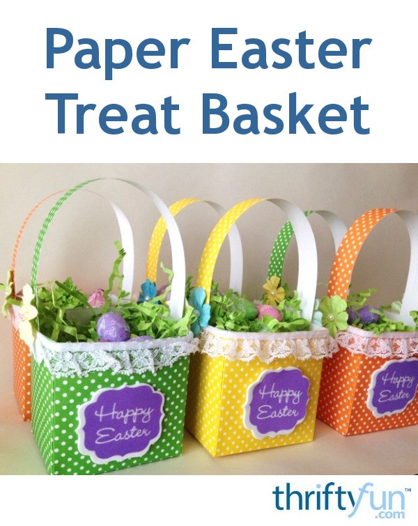 Making a Paper Easter Treat Basket | ThriftyFun