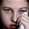 Girl with Pink Eye (Conjunctivitis)