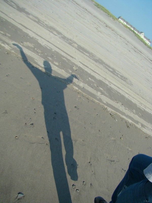 beach shadow