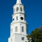 historic church steeple in Charleston, SC
