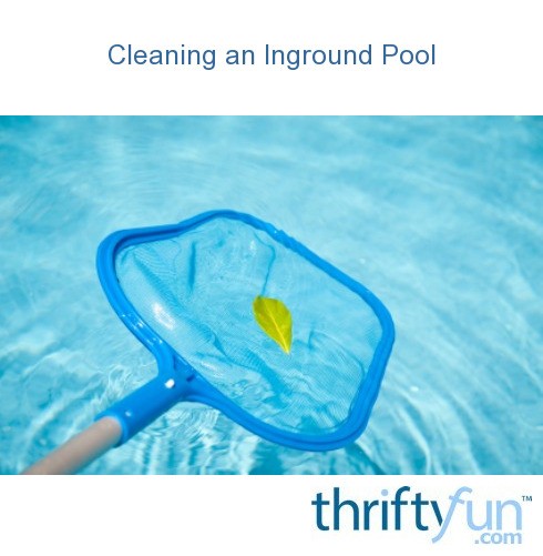 cleaning inground pool
