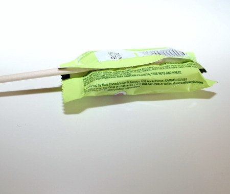 glue dowel to candy 2