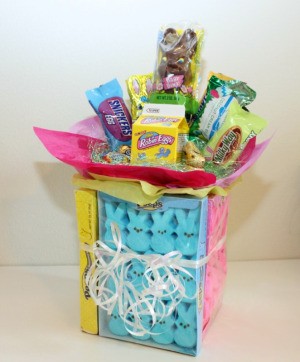 easter peeps candy bouquet