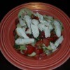 Basil Tomato Salad with Grilled Chicken - plated