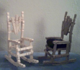 clothespin rocking chair