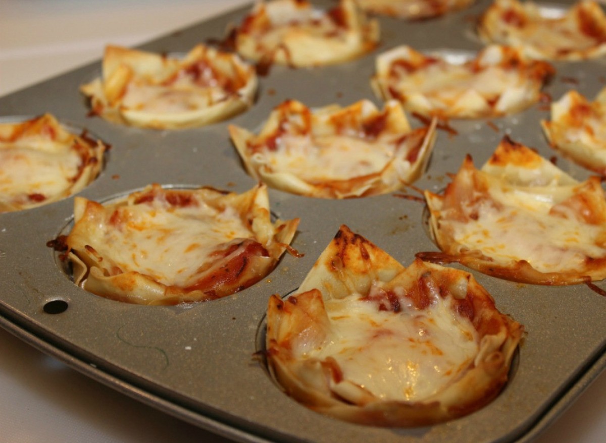 Muffin Tin Lasagna | ThriftyFun