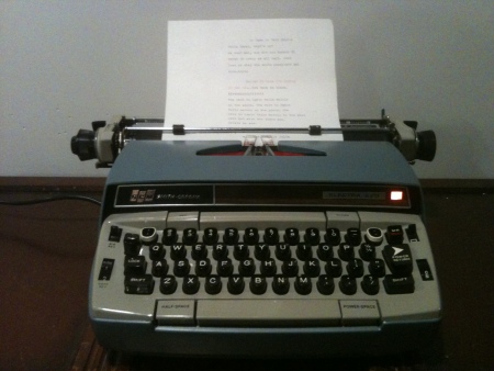 Electric typewriter.