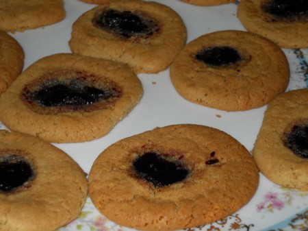 Closeup of cookies.