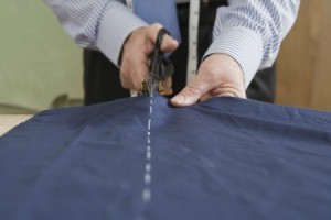 Cutting Fabric Straight With Scissors