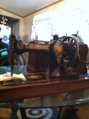 Vintage sewing machine.