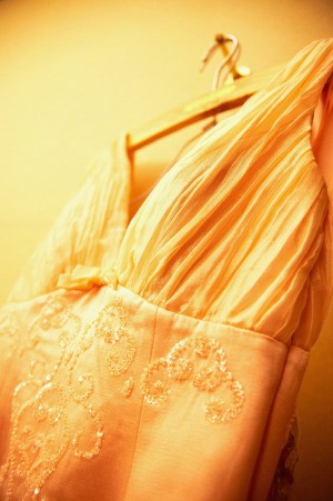 Yellowed Wedding Dress