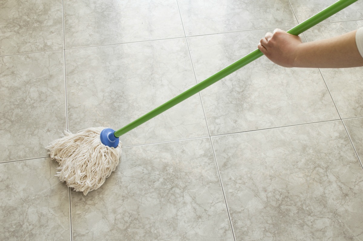 Wax on sale floor mop