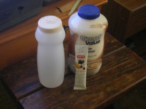 Reuse Your Non Dairy Creamer Bottles