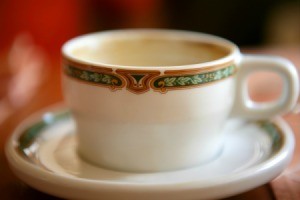 Stained Porcelain Cup