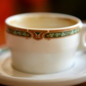 Stained Porcelain Cup