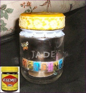 Enpty decorated jar.