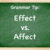 "Affect" vs "Effect"